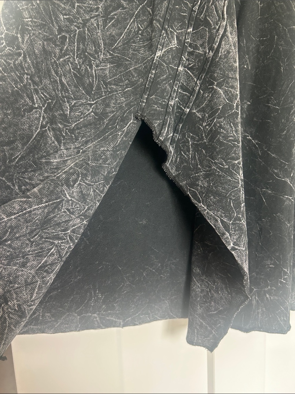 Soft Surroundings Black Marble-Effect Maxi Skirt - Picture 3 of 8